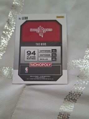 Panini Basketball Card - Red, White & Black